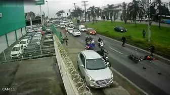 A Truck Hit And Killed A Motorcyclist In Brazil