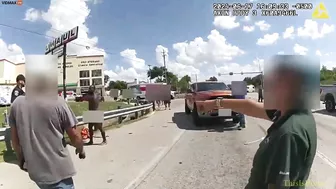 Austin Police Release Body Camera Video Of Naked Man Causing Car Crash