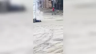 A Worker Was Electrocuted While Working On A Construction Tower