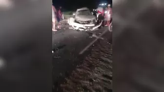 A Serious Accident With Human Remains And Bodies Scattered On The Ground