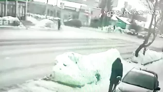 Pedestrians Somersaulted After A Car Accident, A Spectacular Scene