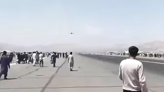 Afghans Climbed Onto And Then Fell Off A Plane