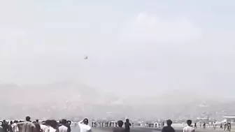 Afghans Climbed Onto And Then Fell Off A Plane