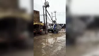 An Electrician Was Electrocuted While Working In The Rain