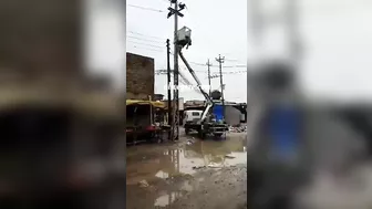 An Electrician Was Electrocuted While Working In The Rain
