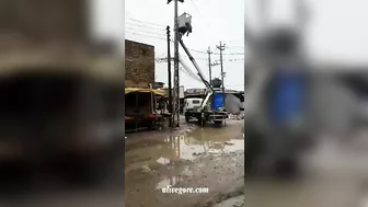 An Electrician Was Electrocuted While Working In The Rain