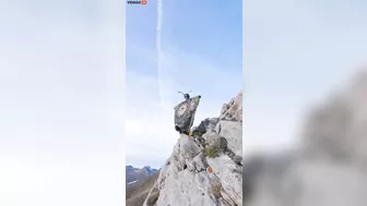 BASE Jumpers Use Carpet And Ride On It