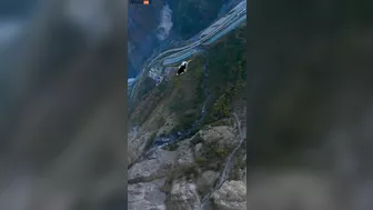 BASE Jumpers Use Carpet And Ride On It