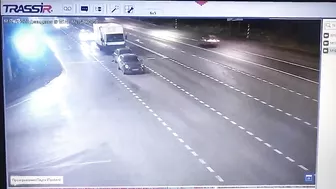 Truck Hits Police Patrol Car