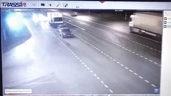 Truck Hits Police Patrol Car