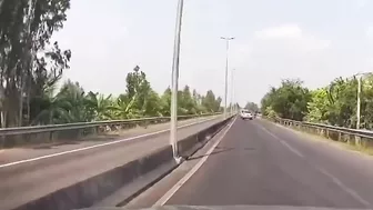 Cyclist Driving The Wrong Way On Highway Collides With Truck