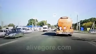 Car Hits Truck