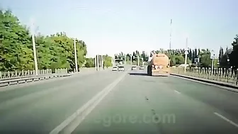 Car Hits Truck