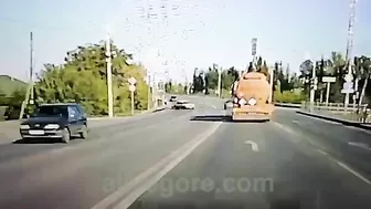 Car Hits Truck