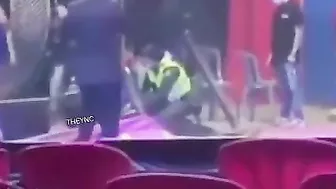 Colombian Circus Acrobat Breaks Leg On YN Stage