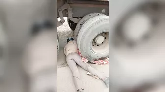 Couple Crushed To Death By Sand Truck