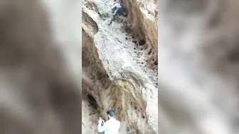 Crowds Watch Tourists Falling Off A Cliff In Ilam Province