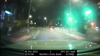 Dashcam Footage Shows Three Riders Involved In A Moped Accident