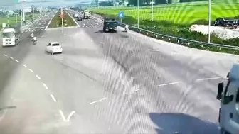 Frustrated Man Jumps Under Slow-moving Truck