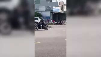 Frustrated Man Jumps Under Slow-moving Truck