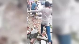 Drunk Man Fell Into Sewer