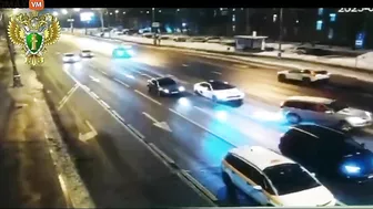 Drunk Driver Nearly Hits Woman After Slamming Into Car