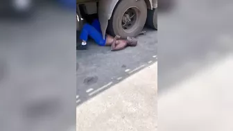 Elderly Man Crushed By Truck