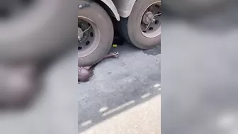 Elderly Man Crushed By Truck