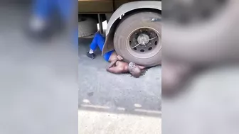 Elderly Man Crushed By Truck