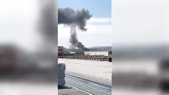 F-18 Fighter Jet Crashes At Spanish Air Base, Pilot Leaves Emergency Exit