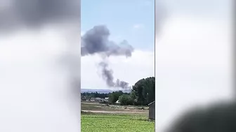 F-18 Fighter Jet Crashes At Spanish Air Base, Pilot Leaves Emergency Exit