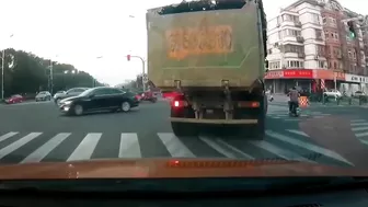 Chinese Garbage Truck Kills Scooter Rider