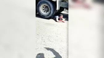 Gawkers Suggests A Man Lying Under The Wheels Of A Truck