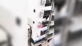 Girl Falls From Apartment While Trying To Climb