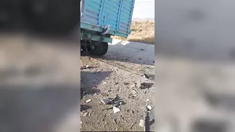 Horrific Aftermath Of Fatal Accident On Turkish Highway