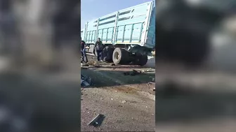 Horrific Aftermath Of Fatal Accident On Turkish Highway