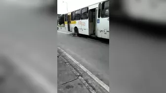 Homeless Man Hit By Bus