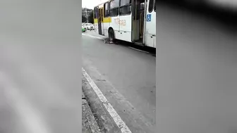 Homeless Man Hit By Bus