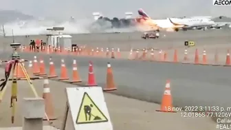 LATAM Airlines Plane Crashes On Peru Runway, Two Fires