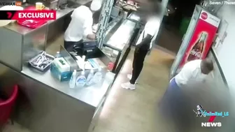 Video Surveillance Shows An Australian Woman Being Followed Into A Kebab Shop