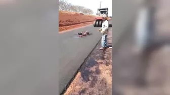 Man Crushed By Asphalt Planer