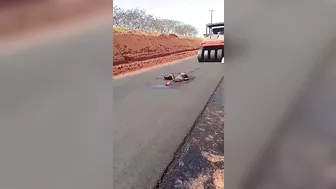 Man Crushed By Asphalt Planer