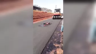 Man Crushed By Asphalt Planer