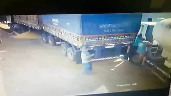 Man Run Over By Truck