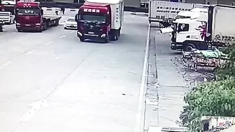 Man Crushed By Two Trucks