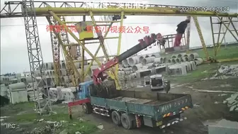 Man Electrocuted By Wires And Falls From Crane