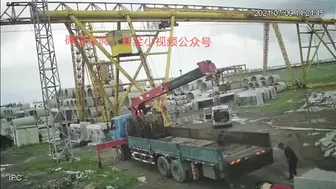 Man Electrocuted By Wires And Falls From Crane