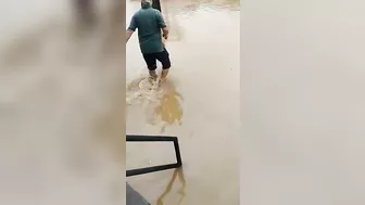 Man Crushed To Death By Truck In Flood!