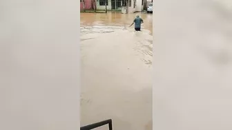 Man Crushed To Death By Truck In Flood!