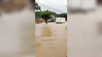 Man Crushed To Death By Truck In Flood!